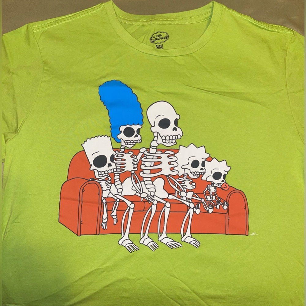 The Simpsons Treehouse of Horros Green T-Shirt XL